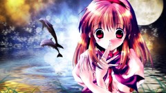 Moon Dolphins anime girls