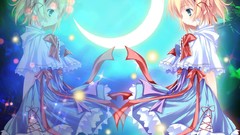 Moon dress anime girls touhou alice margatroid