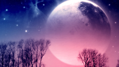 Moon dusk nature Space