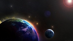 Moon Earth fantasy art