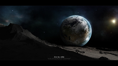 Moon Earth outer space