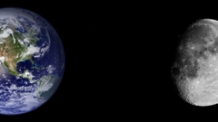 Moon Earth Space