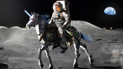 Moon Earth unicorns John F. Kennedy