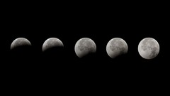 Moon eclipse outer space