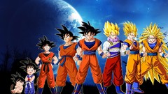 Moon Evolution Dragon Ball Z son goku super saiyan