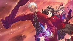 Moon fate stay night tohsaka rin type-moon concept art artwork 
