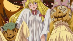 Moon Halloween anime girls touhou yakumo yukari yakumo ran chen
