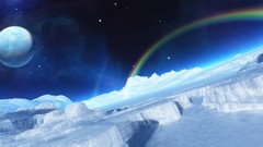 Moon ice rainbows