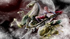 Moon Lightning Horses mechanical final fantasy xiii fantasy art