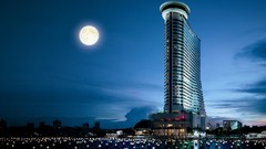 Moon lights Thailand architecture hotels cityscapes