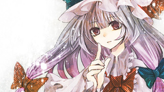 Moon long hair purple