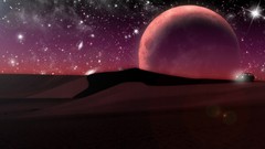 Moon Mars old cars Fiat planets outer space fantasy art