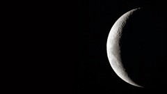 Moon outer space dark side