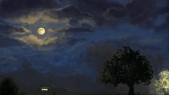 Moon paintings fantasy art