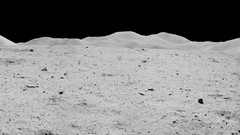 Moon panorama Apollo multiscreen Moon Landing