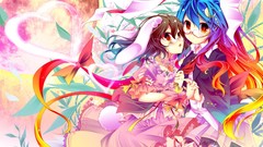 Moon Plants glasses dress tie Hearts schoolgirls bows blondes 