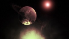 Moon rings science fiction outer space