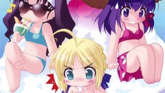 Moon sakura Chibi saber fate stay night type-moon concept art 