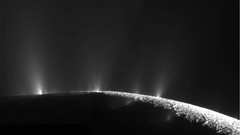 Moon Saturn outer space Enceladus geysers
