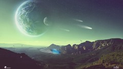 Moon science fiction futuristic