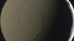 Moon shadows outer space Enceladus
