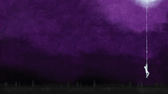 Moon silhouettes hanging artwork