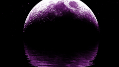 Moon Violet water reflection