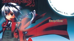 Moon weapons Katana white hair red eyes devil may cry short 