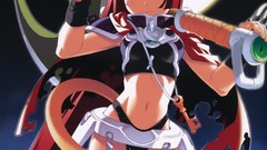 Moon weapons stockings long hair anime girls green eyes 