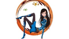 Moon white woman drawings teen