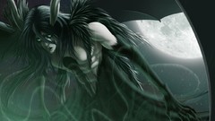 Moon wings claws horns long hair green eyes bleach Espada 