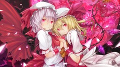 Moon wings crystals dress hats Vampires red eyes red dress 