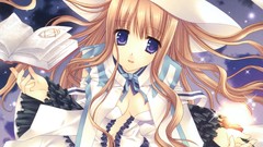 Moon witch anime girls blue eyes aquarian age Tatekawa Mako 