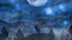 Moon wolfs rain night