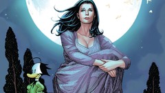 Moon woman dress cleavage artwork Frank Cho