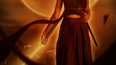 Moon woman samurai Warriors Swords cities