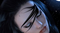 Moon woman tattoos fantasy art