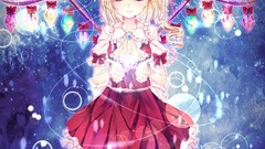 Moon woman wings dress hats bows blondes short hair touhou 