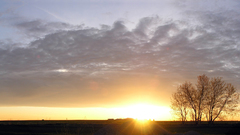Morning clouds sunshine sunset