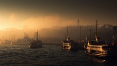 Morning Istanbul rivers bosphorus