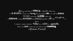 Morning running Typography gazelle Quotes proverb