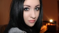 Morning Sabrina blue eyes piercings black hair Today