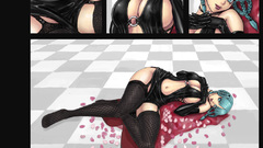 Morrigan hentai lingerie boobs