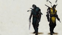 Mortal Kombat scorpions concept art Simple Background Scorpion 