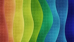 Mosaic abstract curves tiles multicolor rainbows