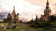 Moscow Kremlin apocalyptic buildings