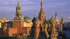 Moscow Kremlin Russia architecture basil cathedrals