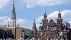 Moscow retro Europe Kremlin Russia Red Square architecture 