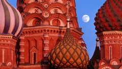 Moscow Russia basil cathedrals