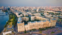 Moscow streets tilt-shift